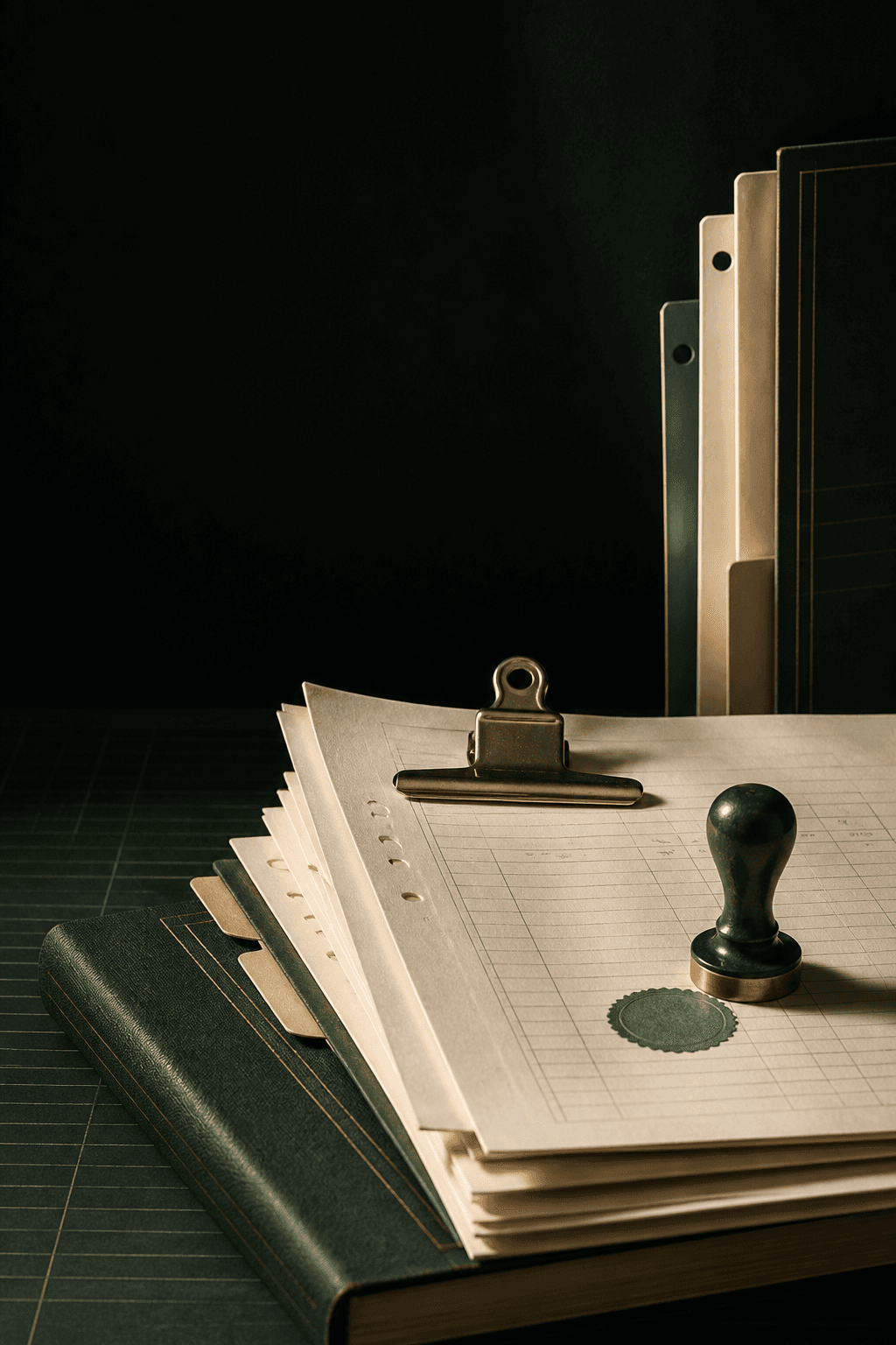 Organized compliance documents and ledger in an enterprise workspace